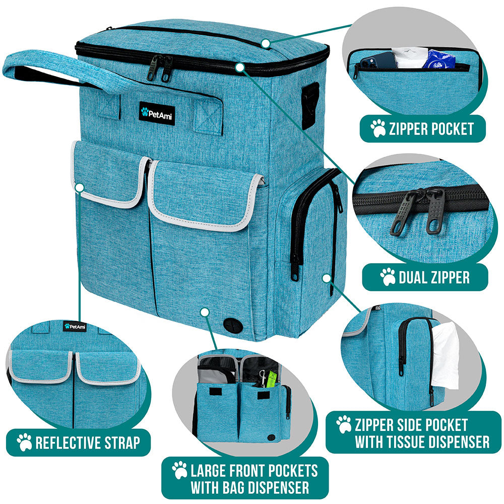 Pet Supply Travel Bag Weekend Tote Dog Gear Food Carrier Travel Organizer Set