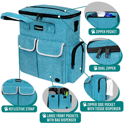 Pet Supply Travel Bag Weekend Tote Dog Gear Food Carrier Travel Organizer Set