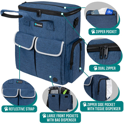 Pet Supply Travel Bag Weekend Tote Dog Gear Food Carrier Travel Organizer Set