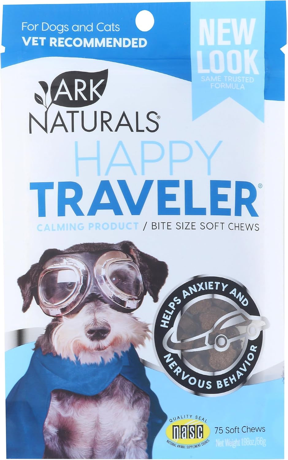 Happy Traveler Calming Chews for Dogs, Single Pack