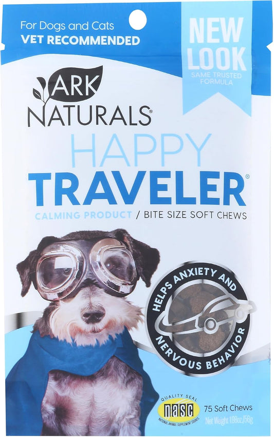 Happy Traveler Calming Chews for Dogs, Single Pack